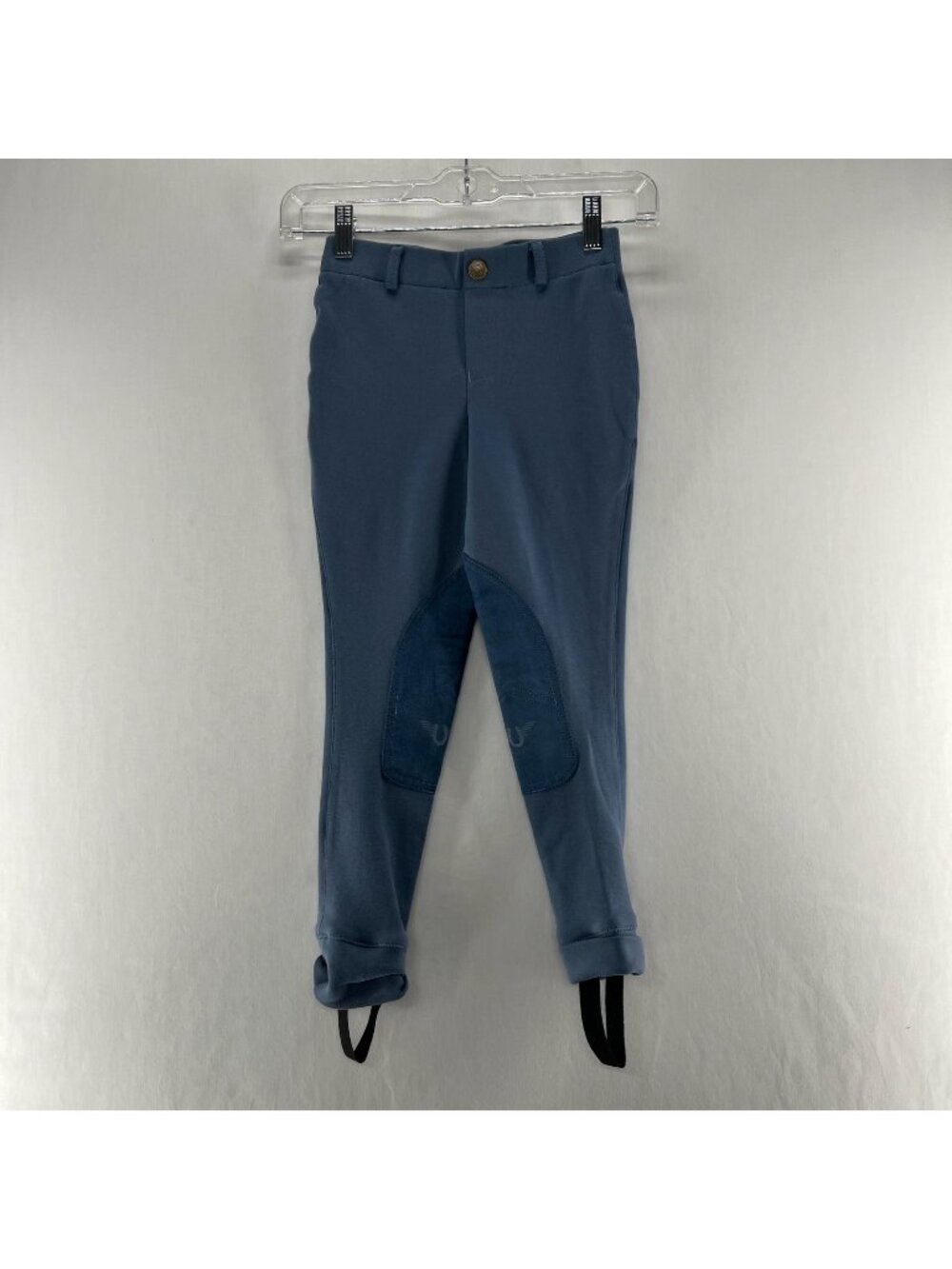 TuffRider Starter Low Rise Pull On Jodhpurs Youth Girls Size 6 Riding Pant Blue